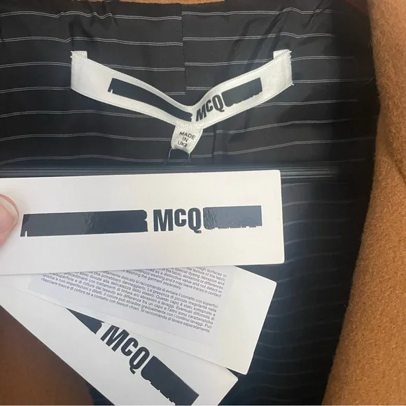 MCQ Coat Alexander McQueen Tan Wool Coat - Picture 4 of 7